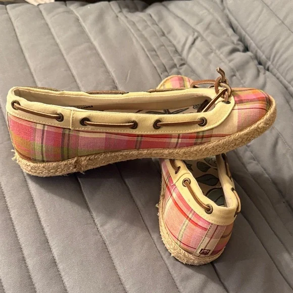Sperry Multicolor boat Plaid Flats - Picture 6 of 8